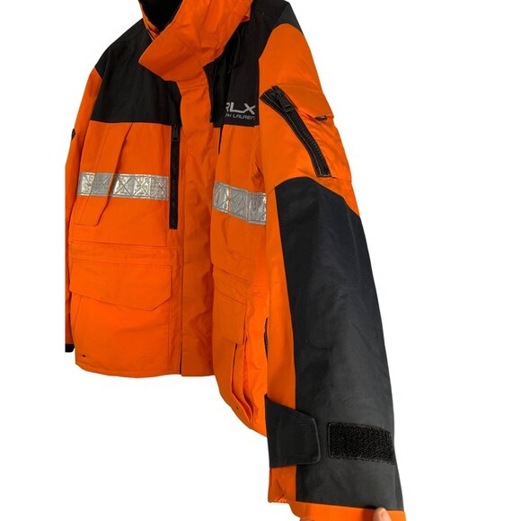 RLX Ralph Lauren Mens Orange Active Performance Jacket Size L RJ10625 GUC - Picture 2 of 16